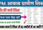 PM Awas Yojana List